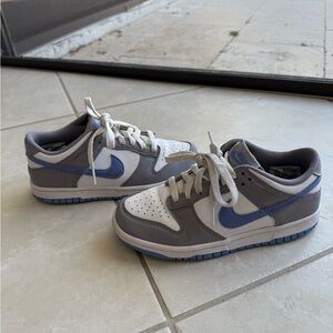 Nike Blue and Gray Sneakers with Classic Design